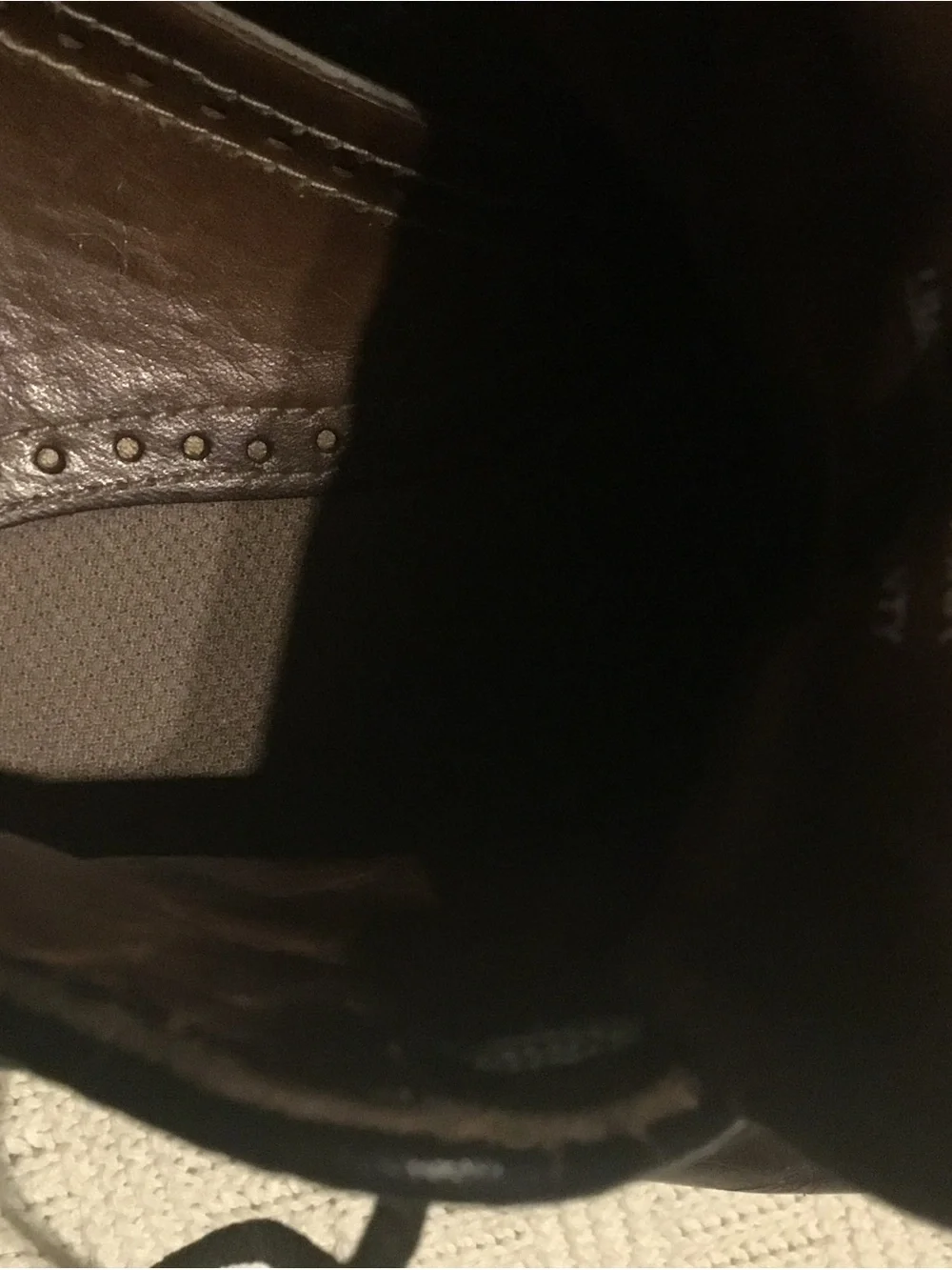 FootJoy Black Leather Lace-Up Golf Shoes Mens Metal Eyelets Size 11.5
